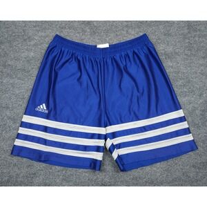 Vintage ADIDAS Shorts Men's Large Blue Striped Soccer Running